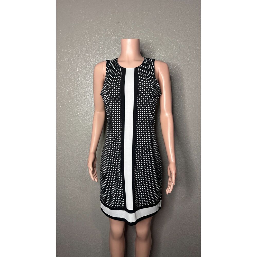 Michael Kors Black and White Polka Dot Dress